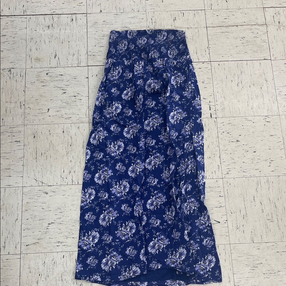 Old Navy Navy Blue Floral Maxi Dress